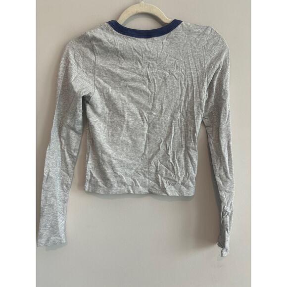 NWT Aerie Long Sleeve Graphic Cow T-Shirt Gray Size XS - Picture 5 of 5